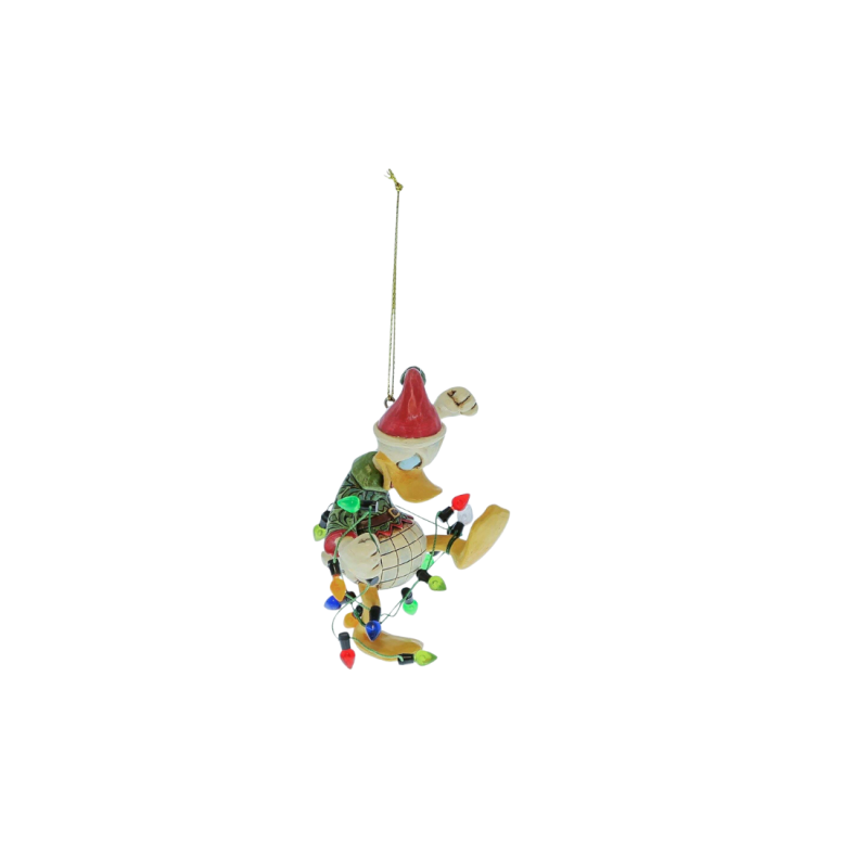 Figurine Donald enveloppé de guirlandes de noël ho Disney Traditions 6017548