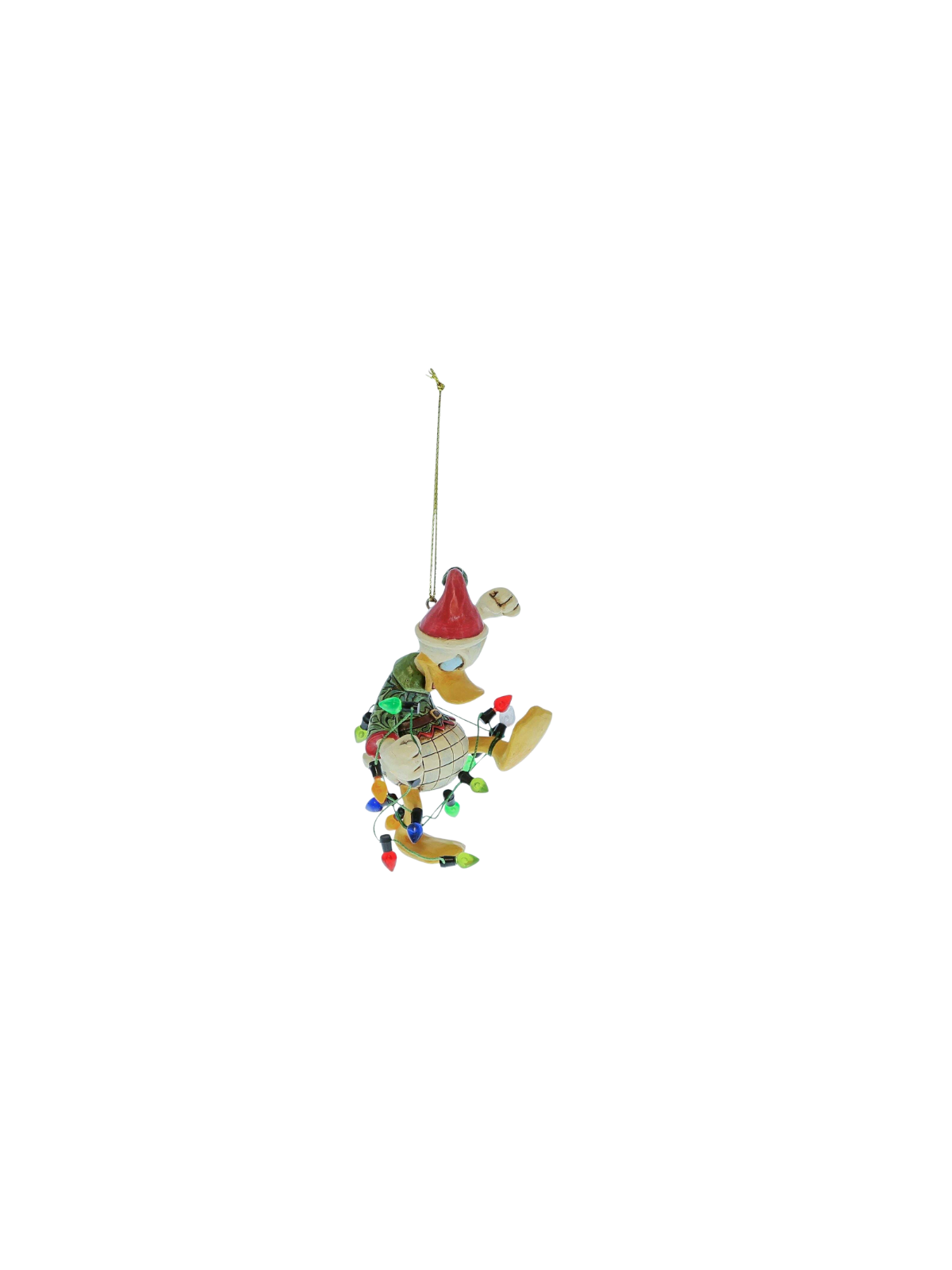 Figurine Donald enveloppé de guirlandes de noël ho Disney Traditions 6017548