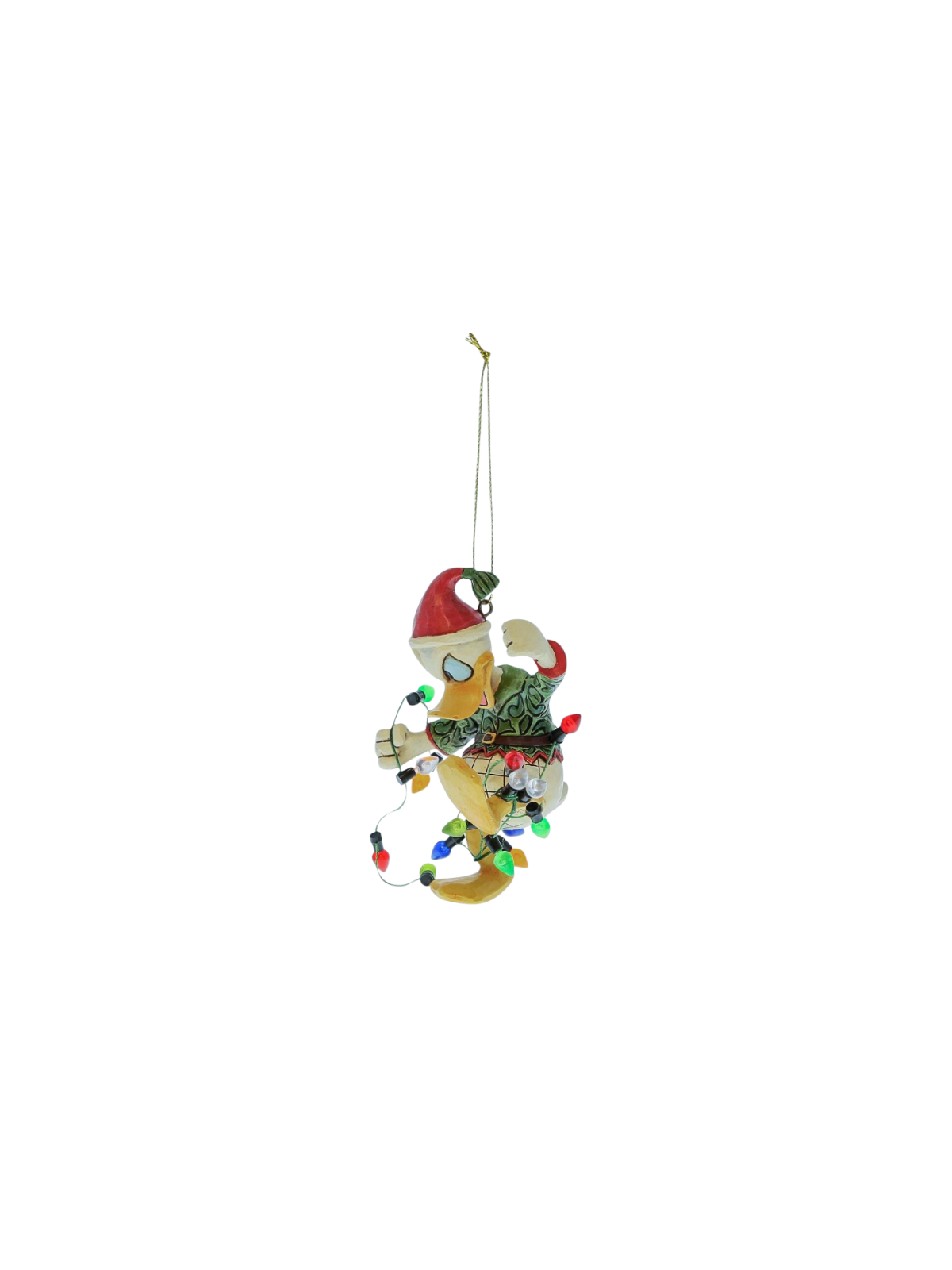 Figurine Donald enveloppé de guirlandes de noël ho Disney Traditions 6017548
