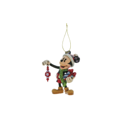 Figurine Mickey tenant des cadeaux de noël ho Disney traditions 6017546