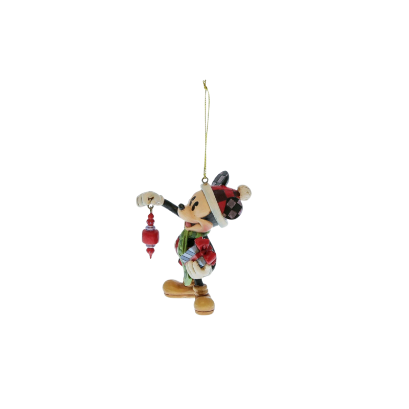 Figurine Mickey tenant des cadeaux de noël ho Disney traditions 6017546