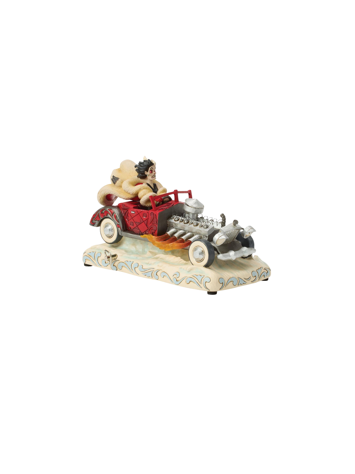 Figurine Cruella en voiture musicale Disney traditions 6016903
