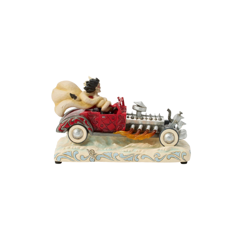 Figurine Cruella en voiture musicale Disney traditions 6016903