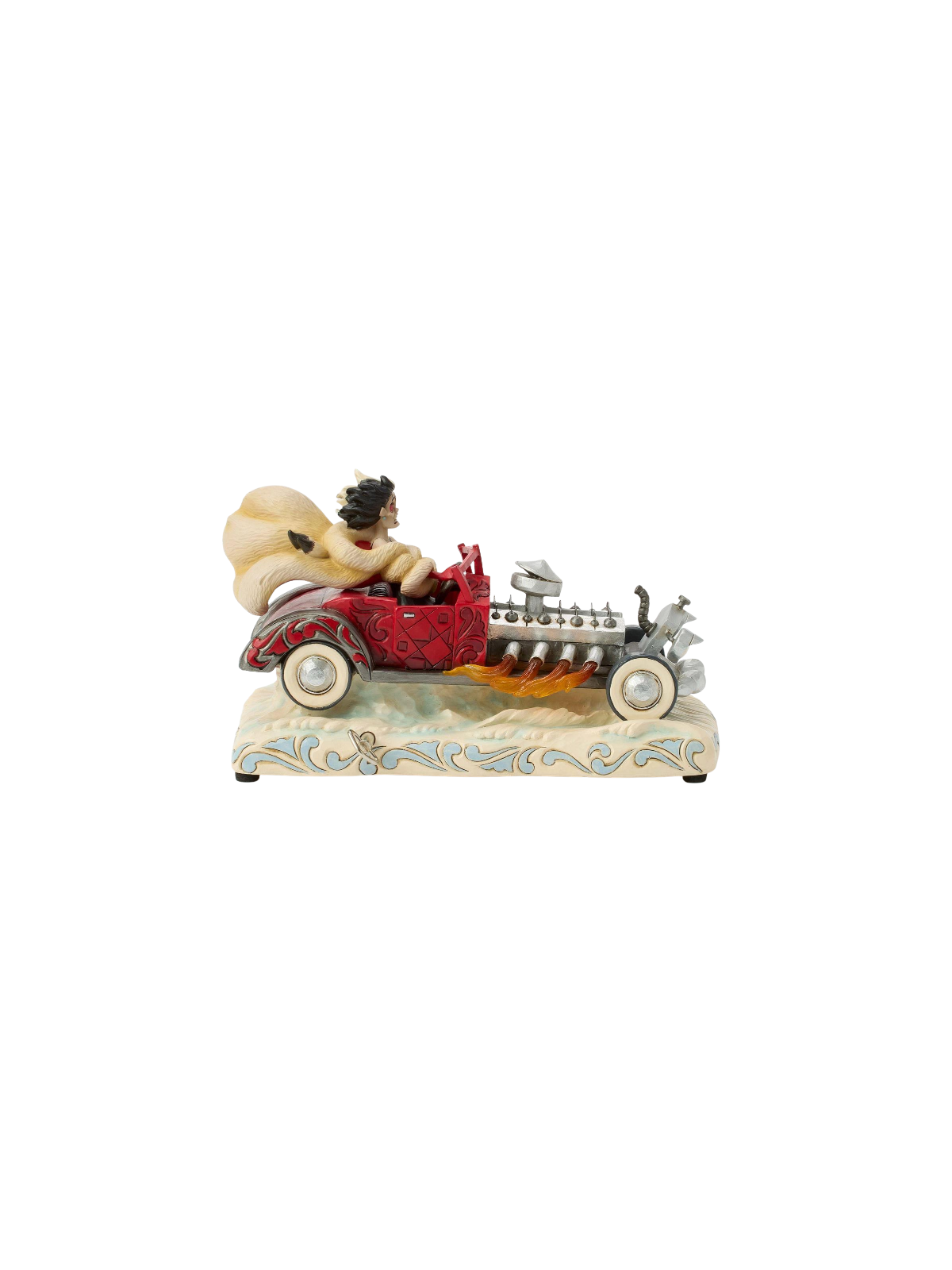 Figurine Cruella en voiture musicale Disney traditions 6016903