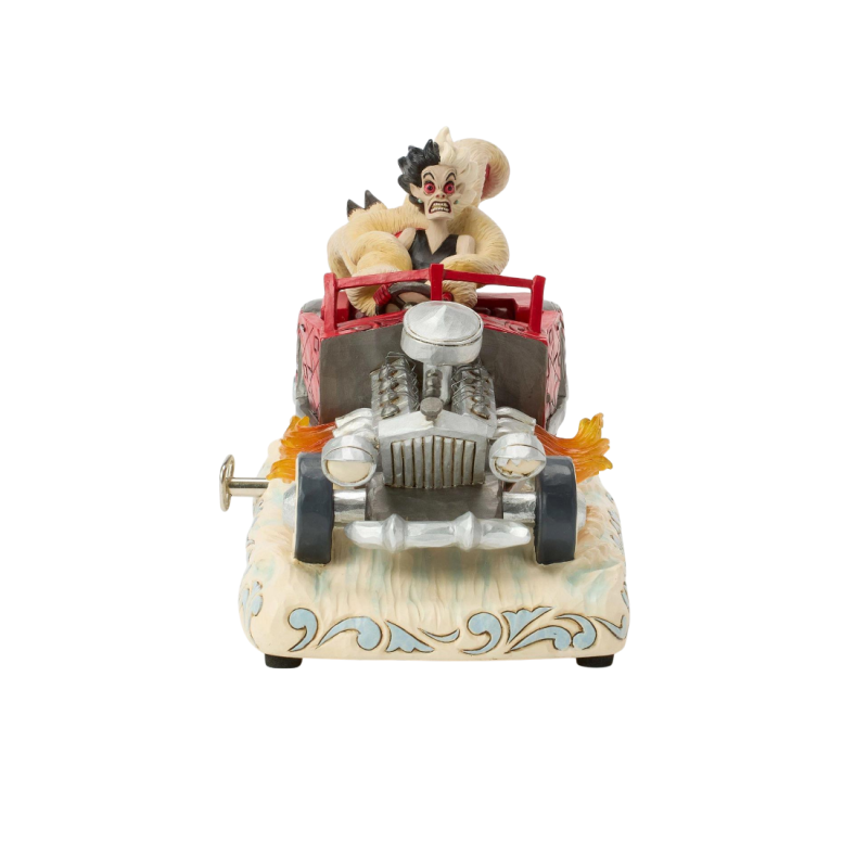 Figurine Cruella en voiture musicale Disney traditions 6016903