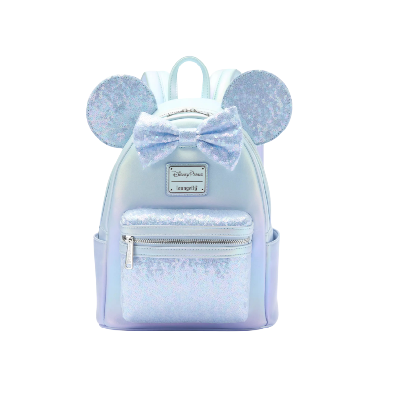 Sac à dos winter blue sequins Minnie mouse LOUNGEFLY