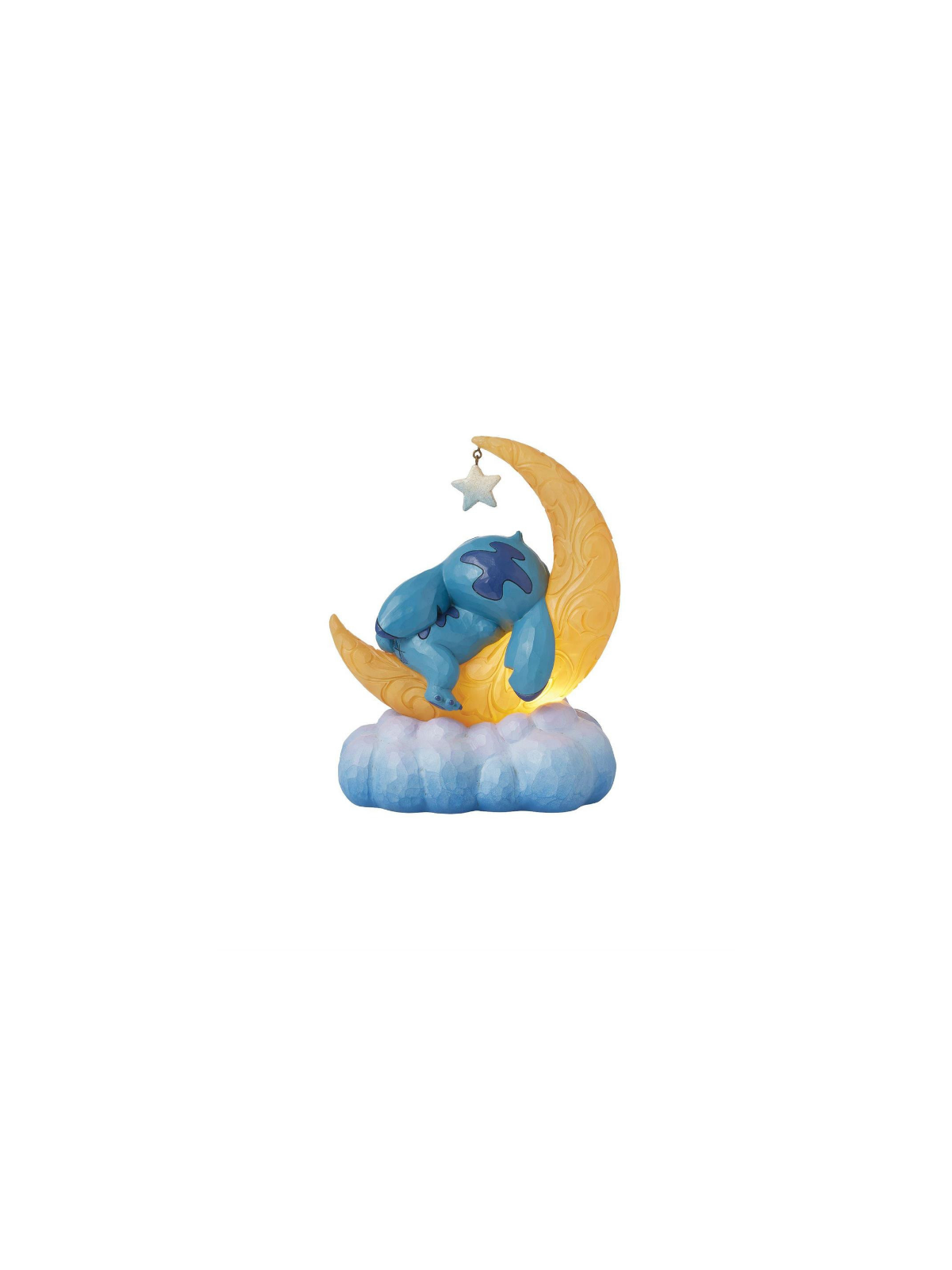Figurine Stitch & Scrump sur une lune en led Disney traditions 6016334