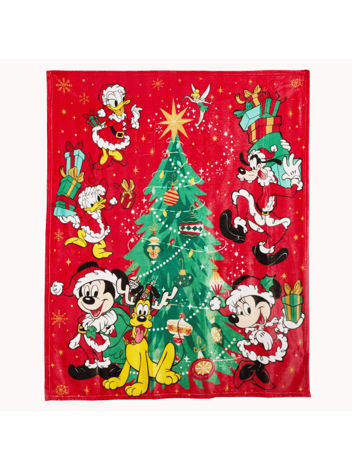 Plaid polaire Mickey et ses amis Noël Disney