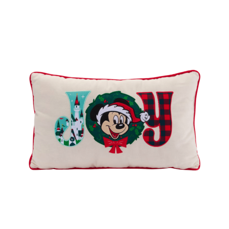 Coussin Mickey "Joy" spécial fêtes Mickey Noël Disney
