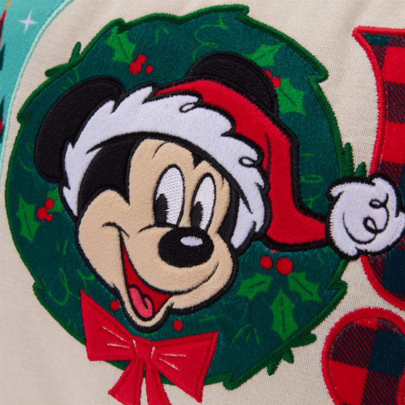 Coussin Mickey "Joy" spécial fêtes Mickey Noël Disney