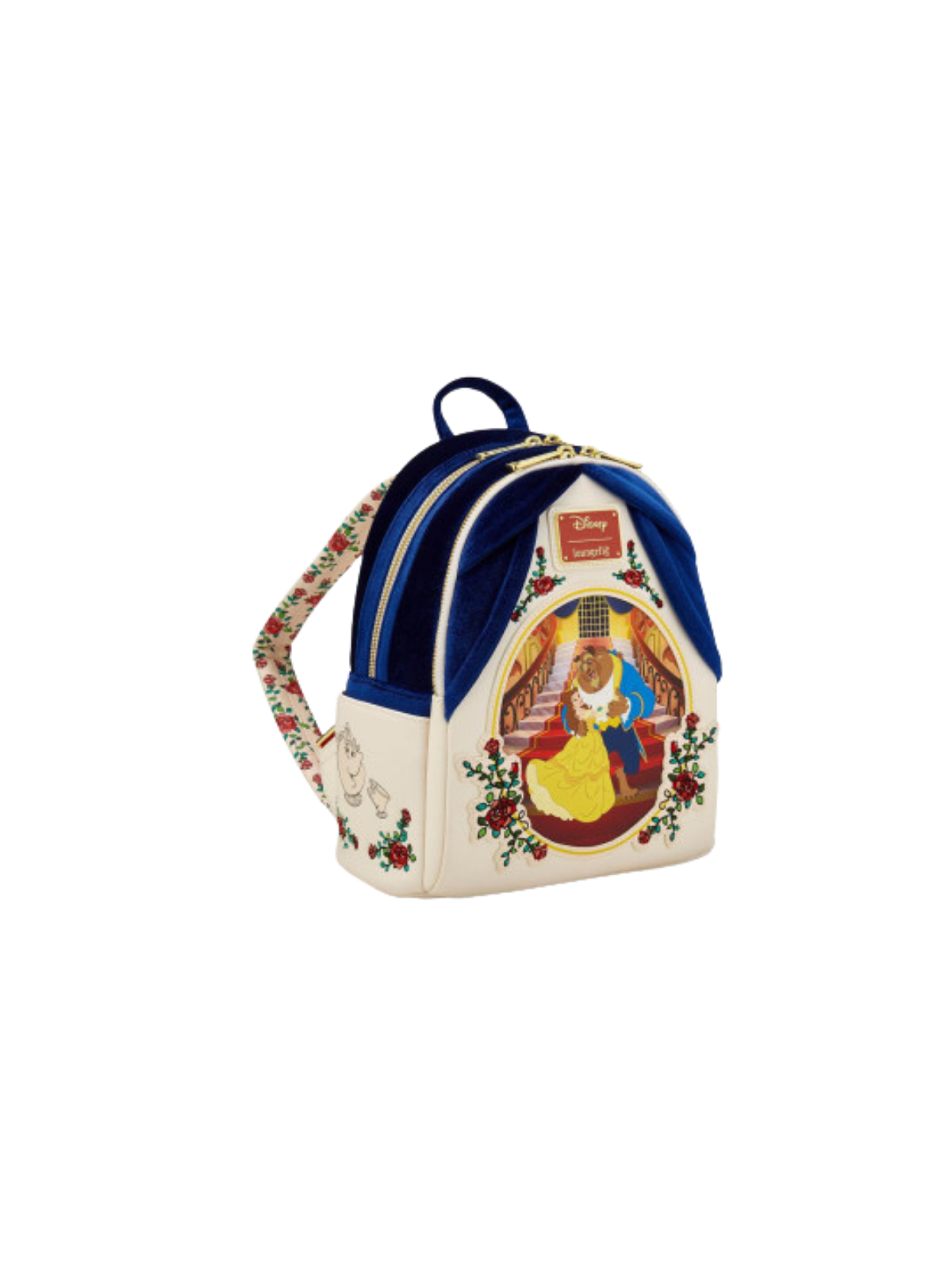 Sac à dos velvet La belle & la bête LOUNGEFLY