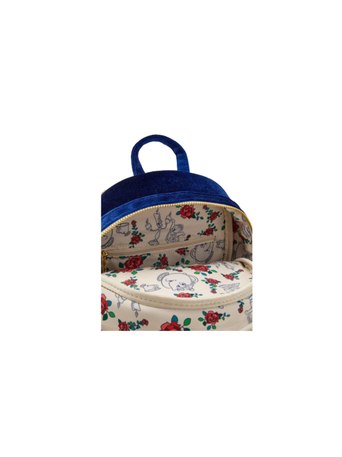 Sac à dos velvet La belle & la bête LOUNGEFLY