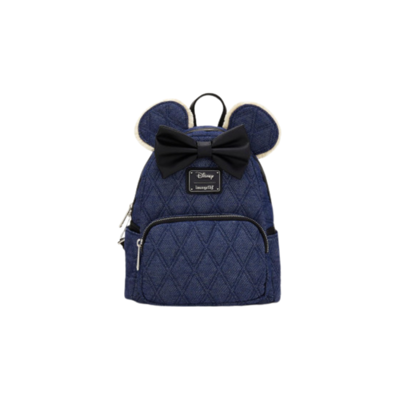Sac à dos denim quilted Minnie Mouse LOUNGEFLY