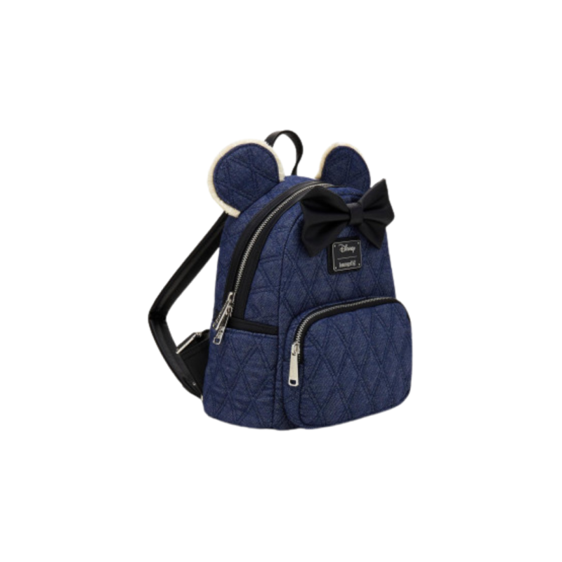 Sac à dos denim quilted Minnie Mouse LOUNGEFLY