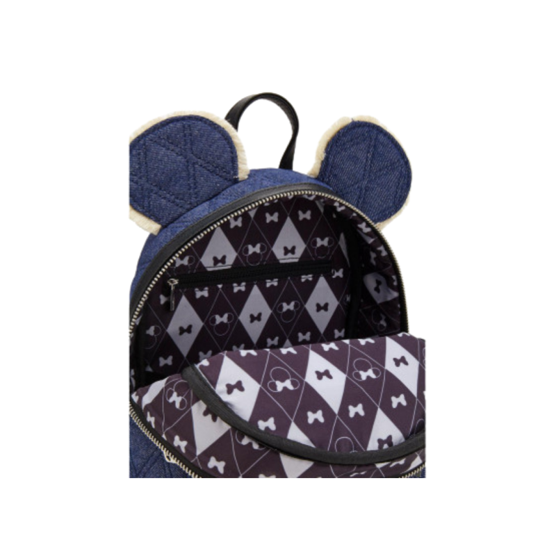 Sac à dos denim quilted Minnie Mouse LOUNGEFLY