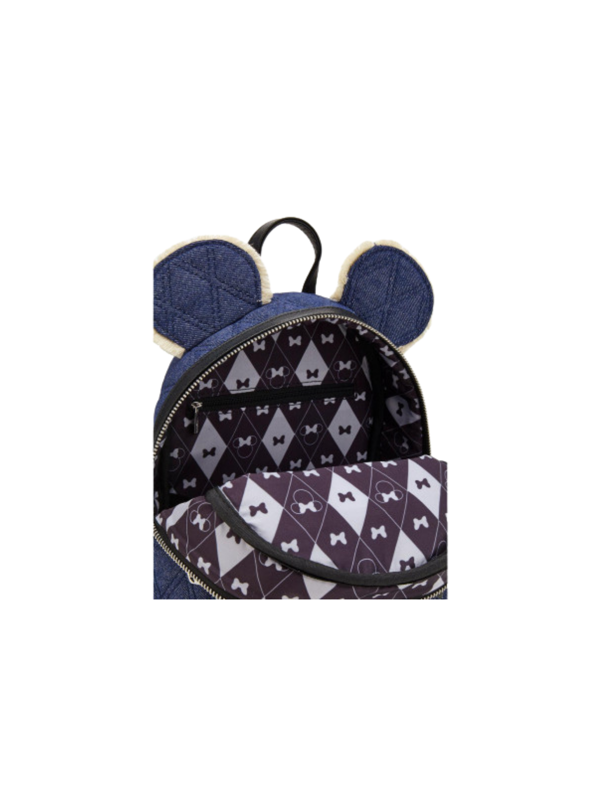 Sac à dos denim quilted Minnie Mouse LOUNGEFLY