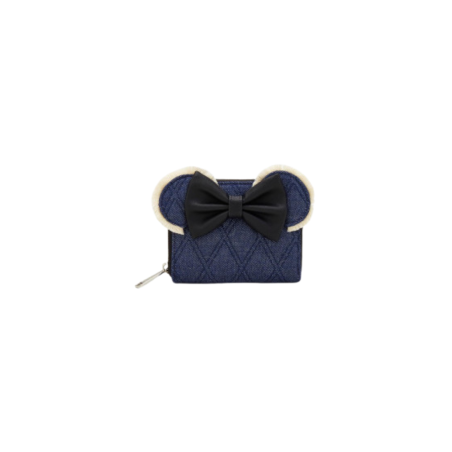 Portefeuille denim quilted Minnie Mouse LOUNGEFLY