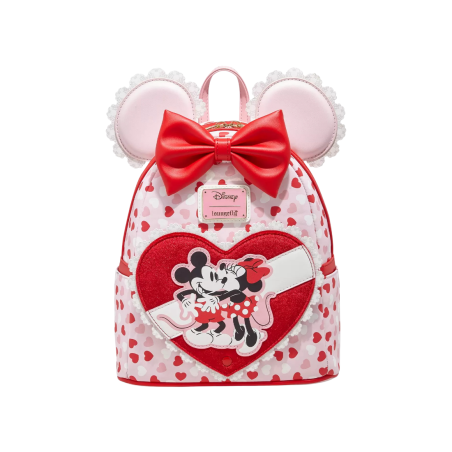 Sac à dos Valentine's day ears chocolate scented Mickey & Minnie LOUNGEFLY
