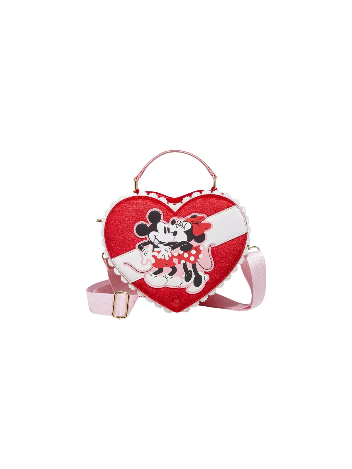 Sac à bandouliere chocolate heart box chocolate scented Mickey & Minnie LOUNGEFLY