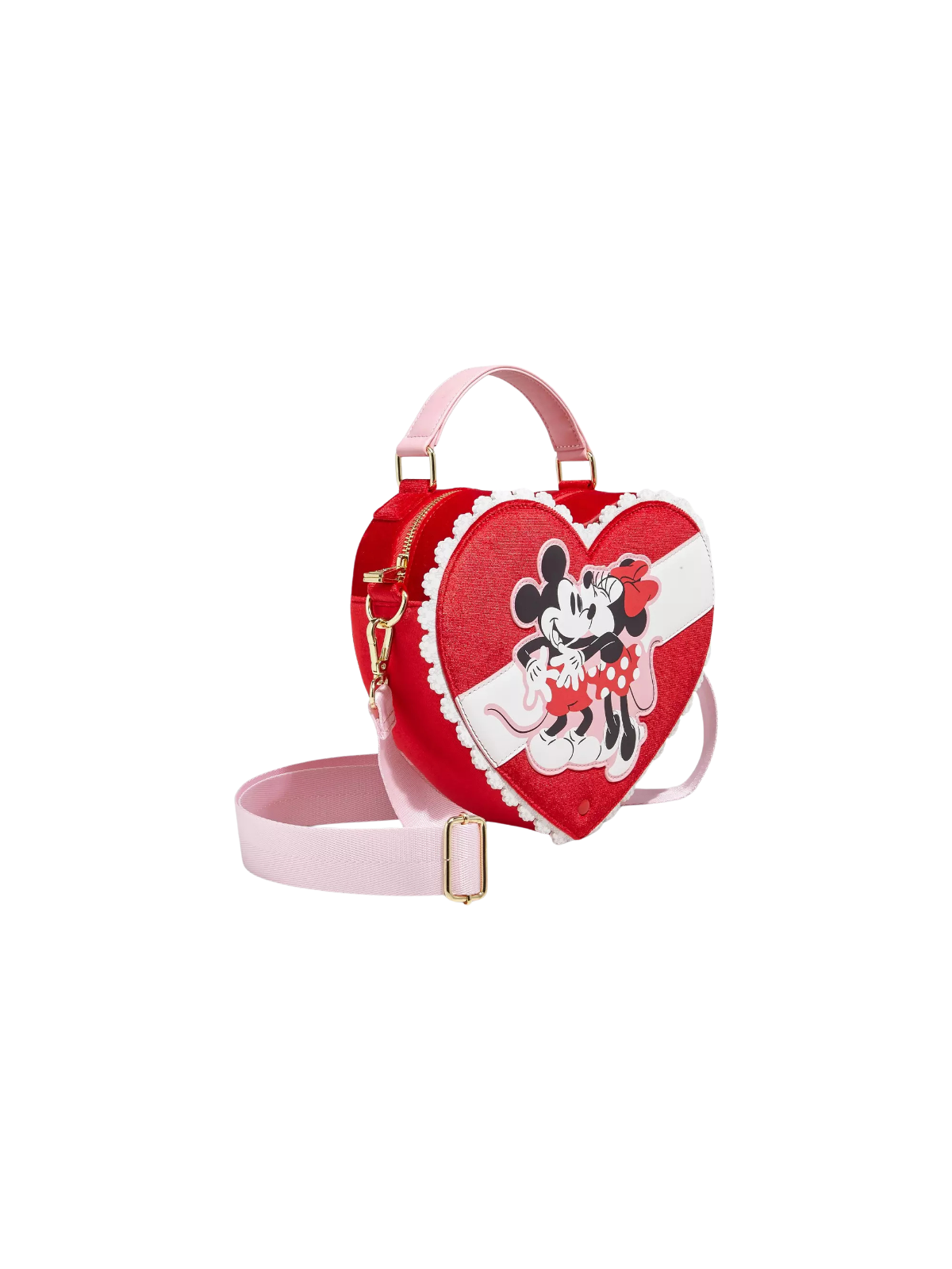 Sac à bandouliere chocolate heart box chocolate scented Mickey & Minnie LOUNGEFLY