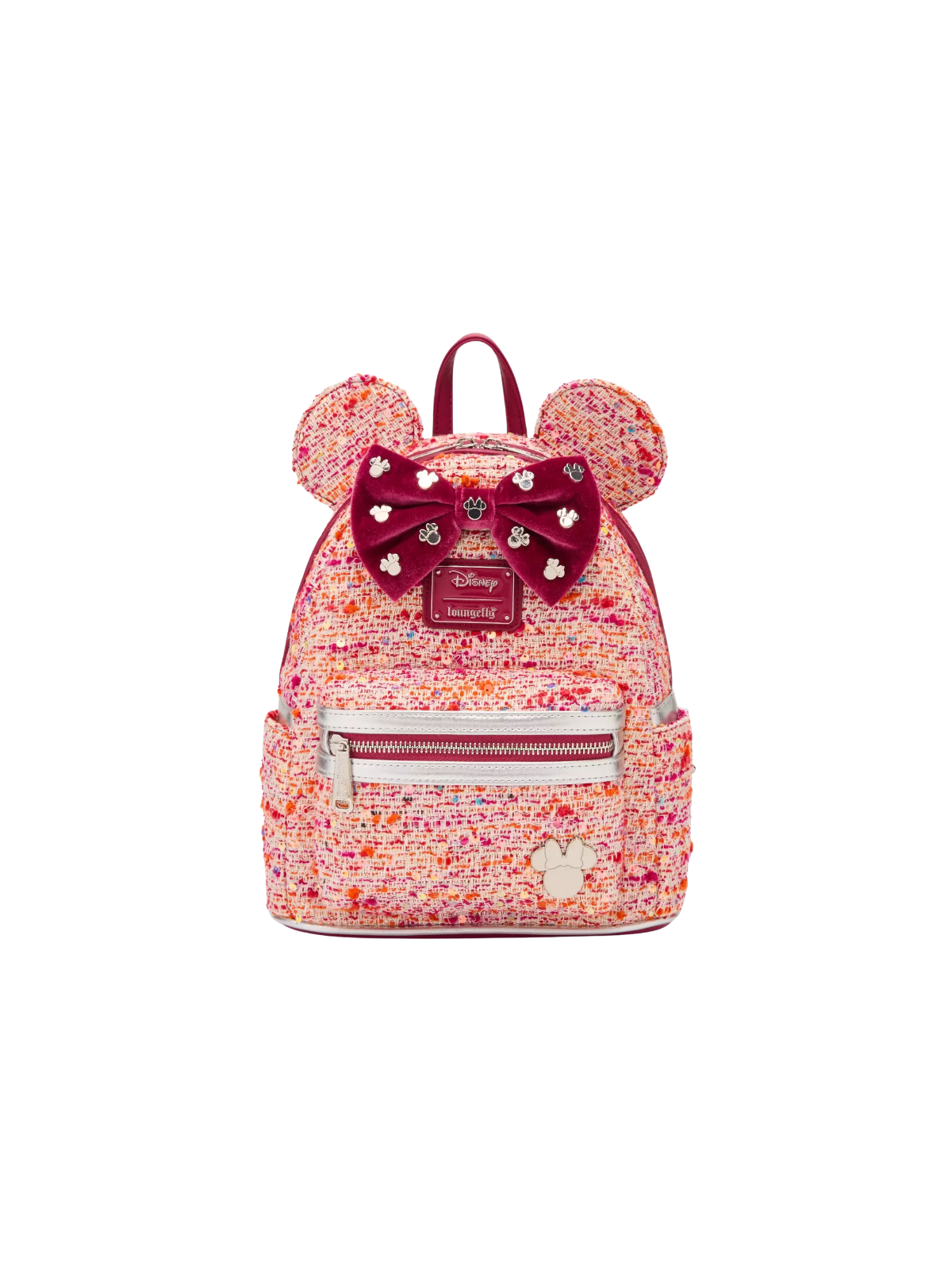 Sac à dos pink bouclé fabric Minnie Mouse LOUNGEFLY