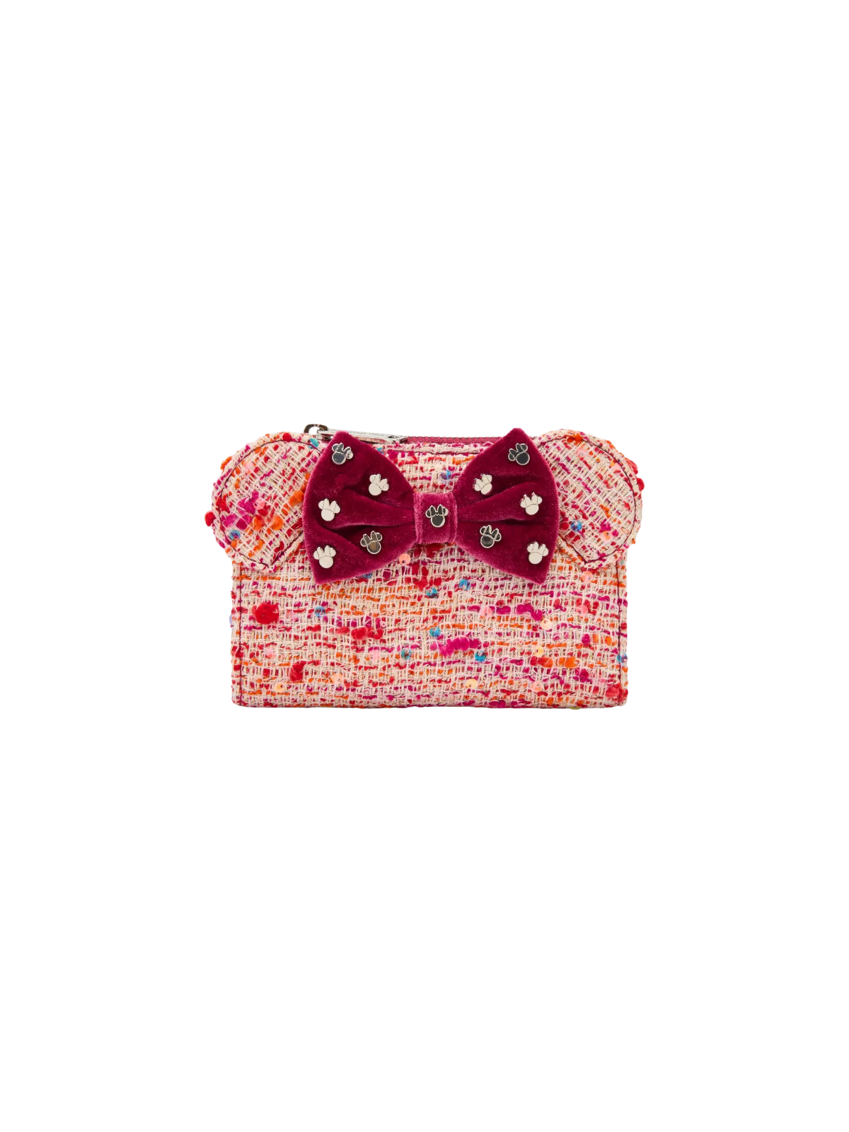 Portefeuille pink bouclé fabric Minnie Mouse LOUNGEFLY