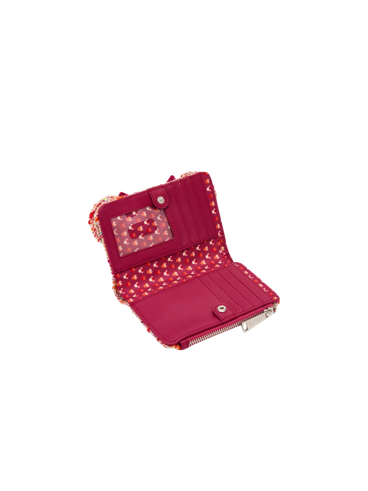 Portefeuille pink bouclé fabric Minnie Mouse LOUNGEFLY