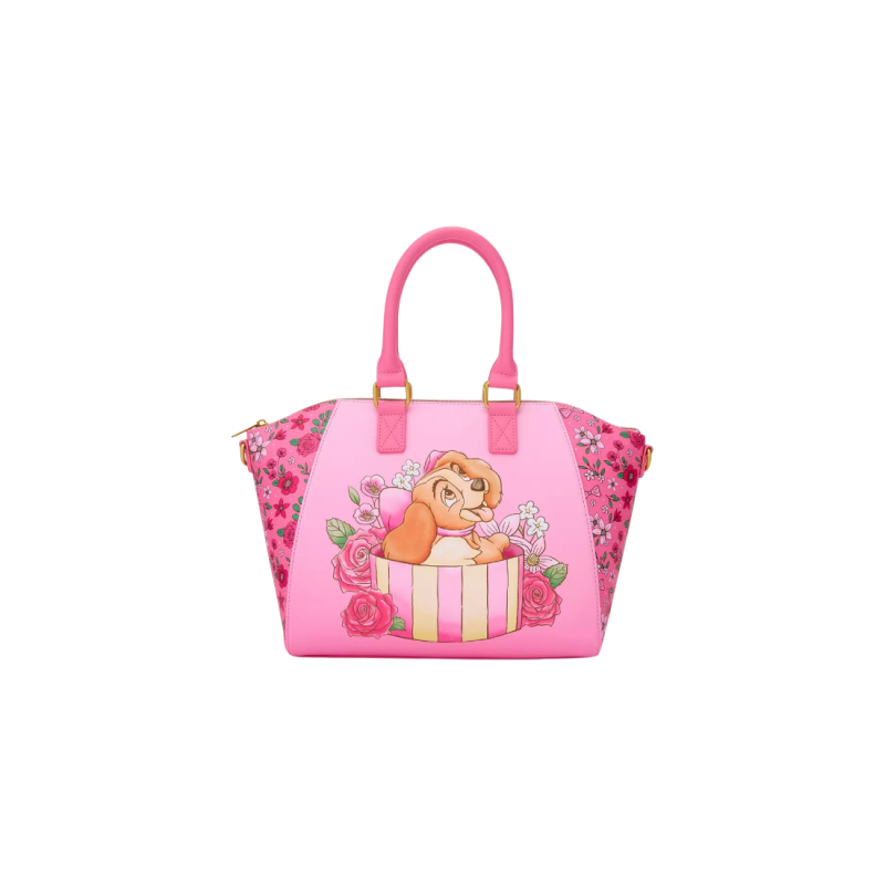 Sac à bandoulière pink présent La belle & le clochard LOUNGEFLY