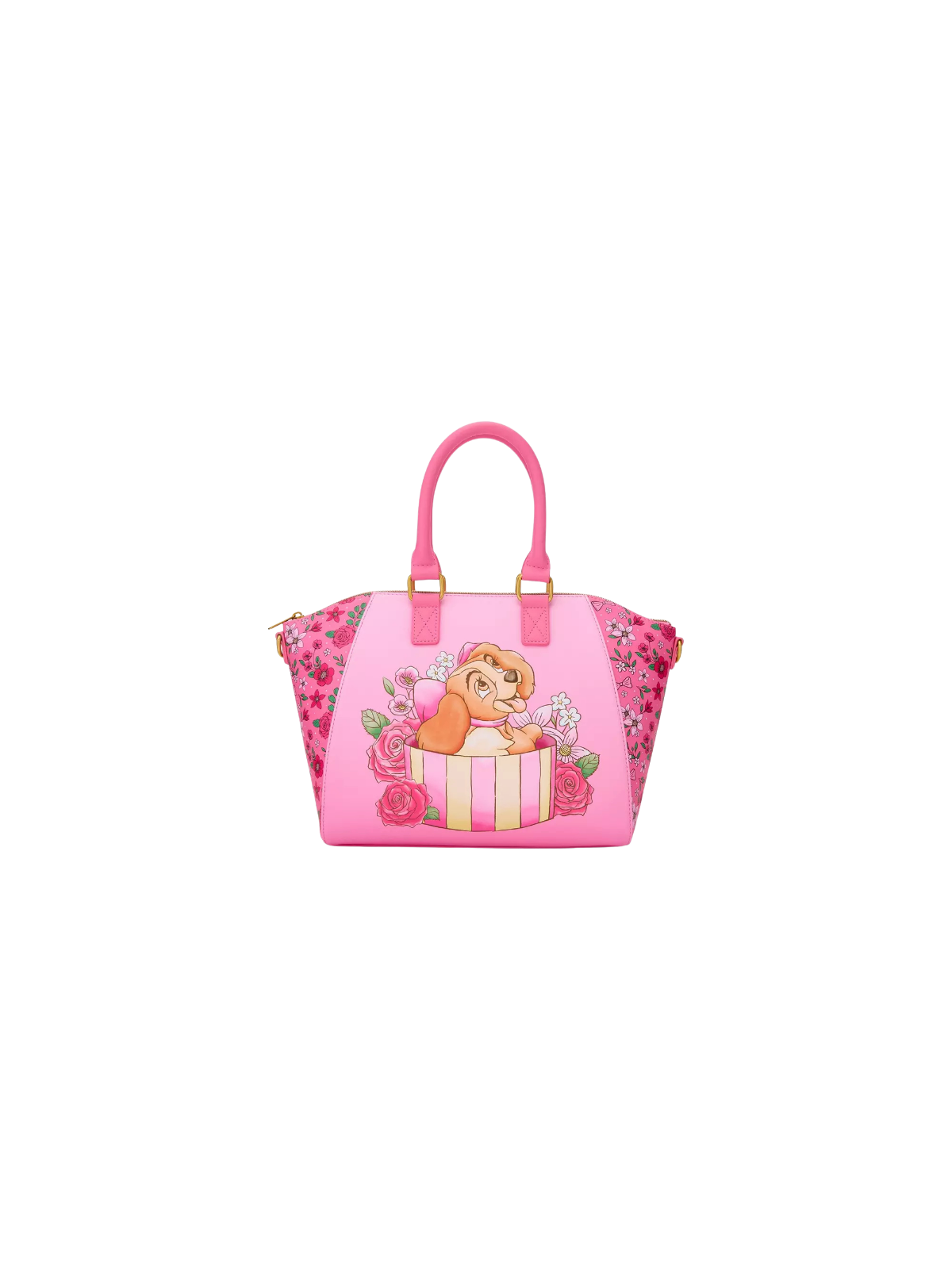 Sac à bandoulière pink présent La belle & le clochard LOUNGEFLY