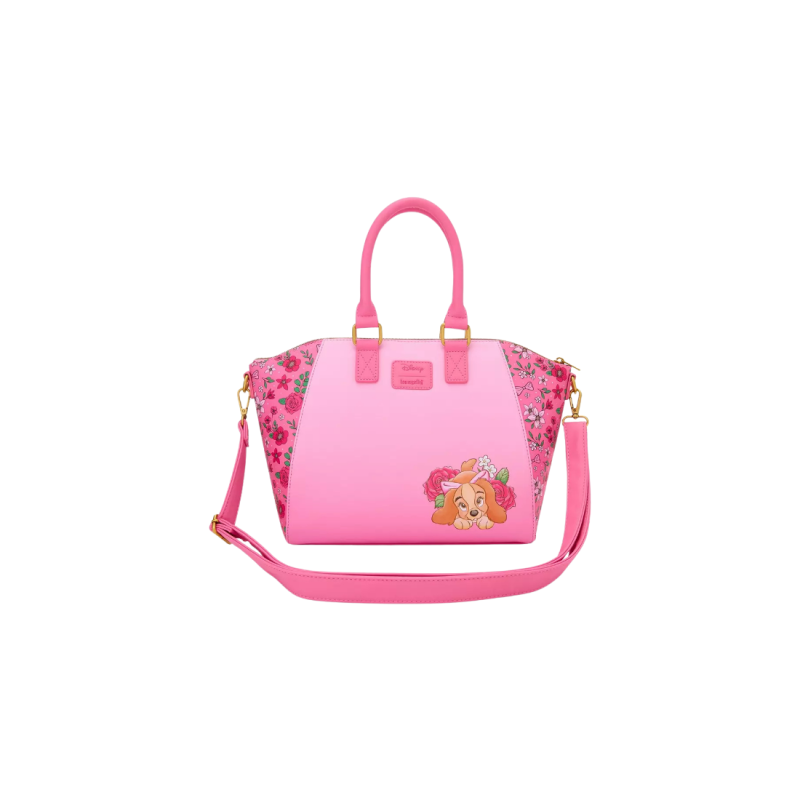 Sac à bandoulière pink présent La belle & le clochard LOUNGEFLY