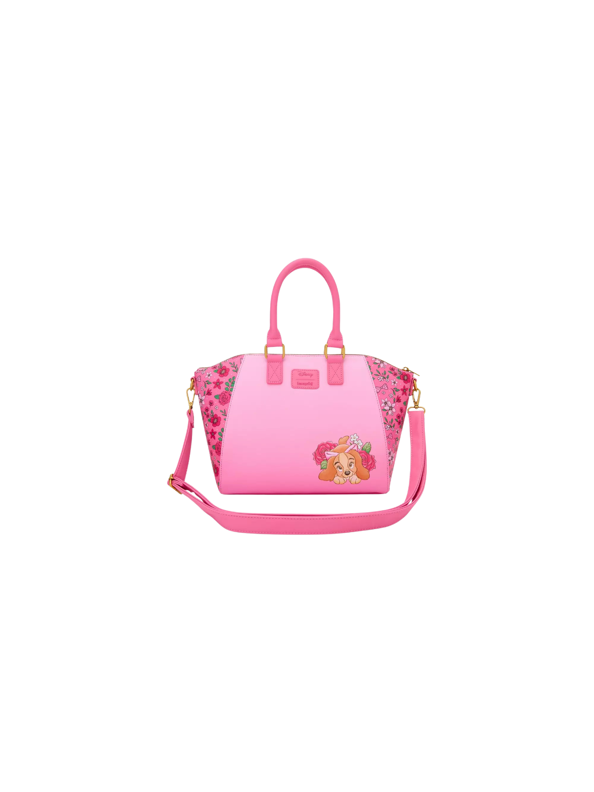 Sac à bandoulière pink présent La belle & le clochard LOUNGEFLY