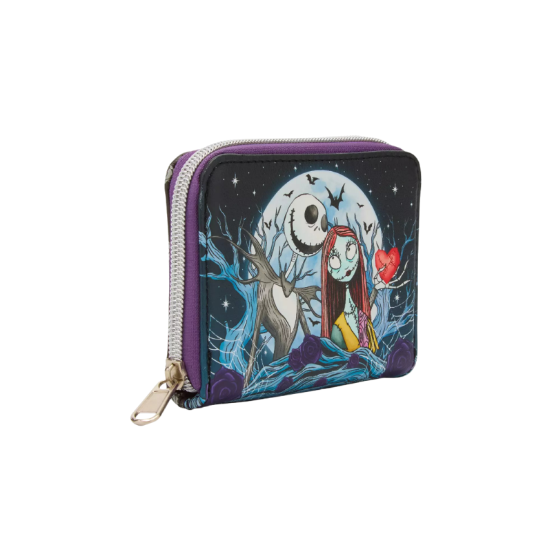 Portefeuille moon Jack & Sally L'étrange noël de Mr Jack LOUNGEFLY