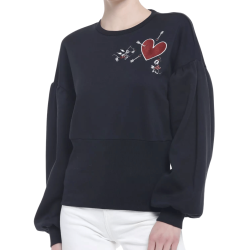 Pull à manches ballons Mickey et Minnie Disney