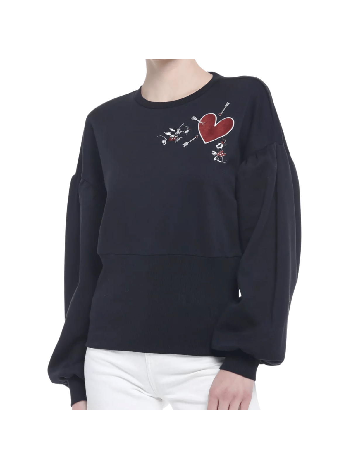 Pull à manches ballons Mickey et Minnie Disney