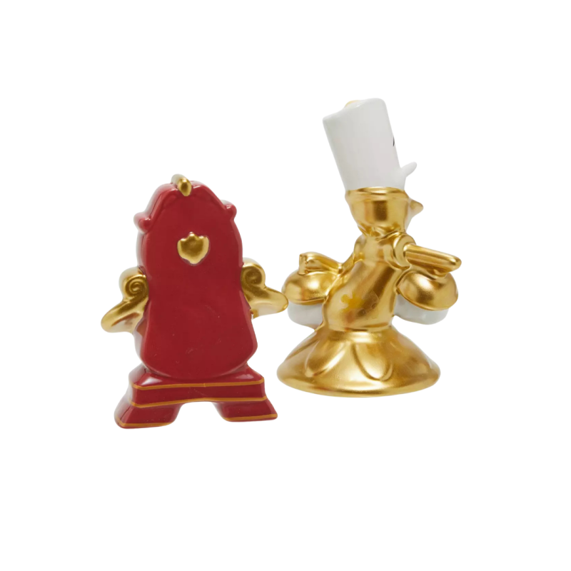 Figurine Sel & poivre lumière et Big ben La belle & la bête