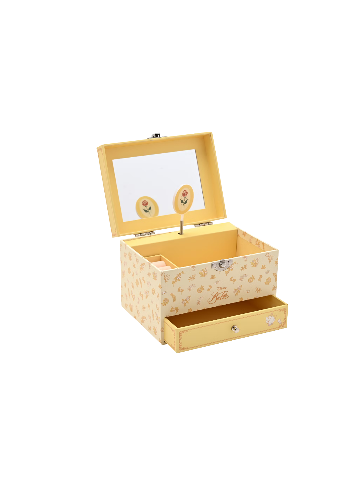 Boîte à bijoux musicale Belle pastel La Belle et la Bête