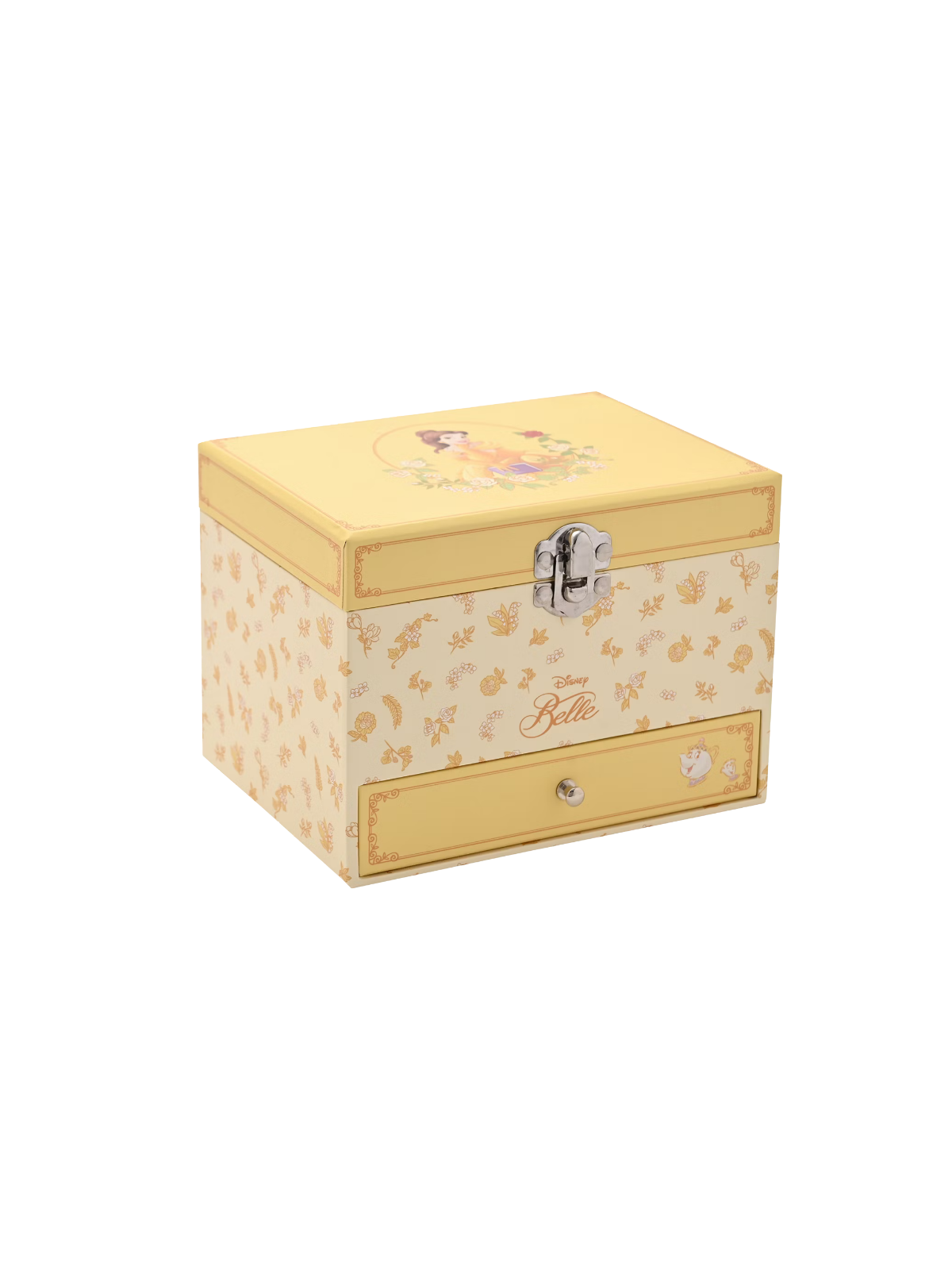 Boîte à bijoux musicale Belle pastel La Belle et la Bête