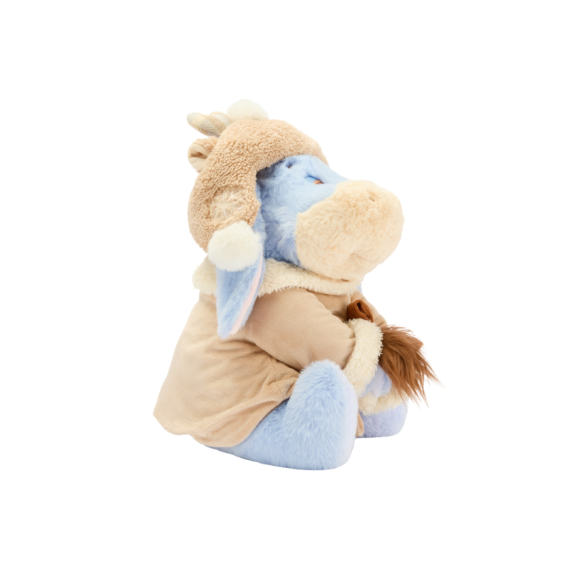 Peluche Bourriquet en tenue d'automne Winnie l'Ourson
