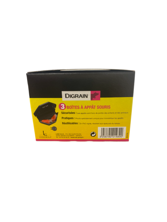 Boîte appât souris x3 - DIGRAIN R7048