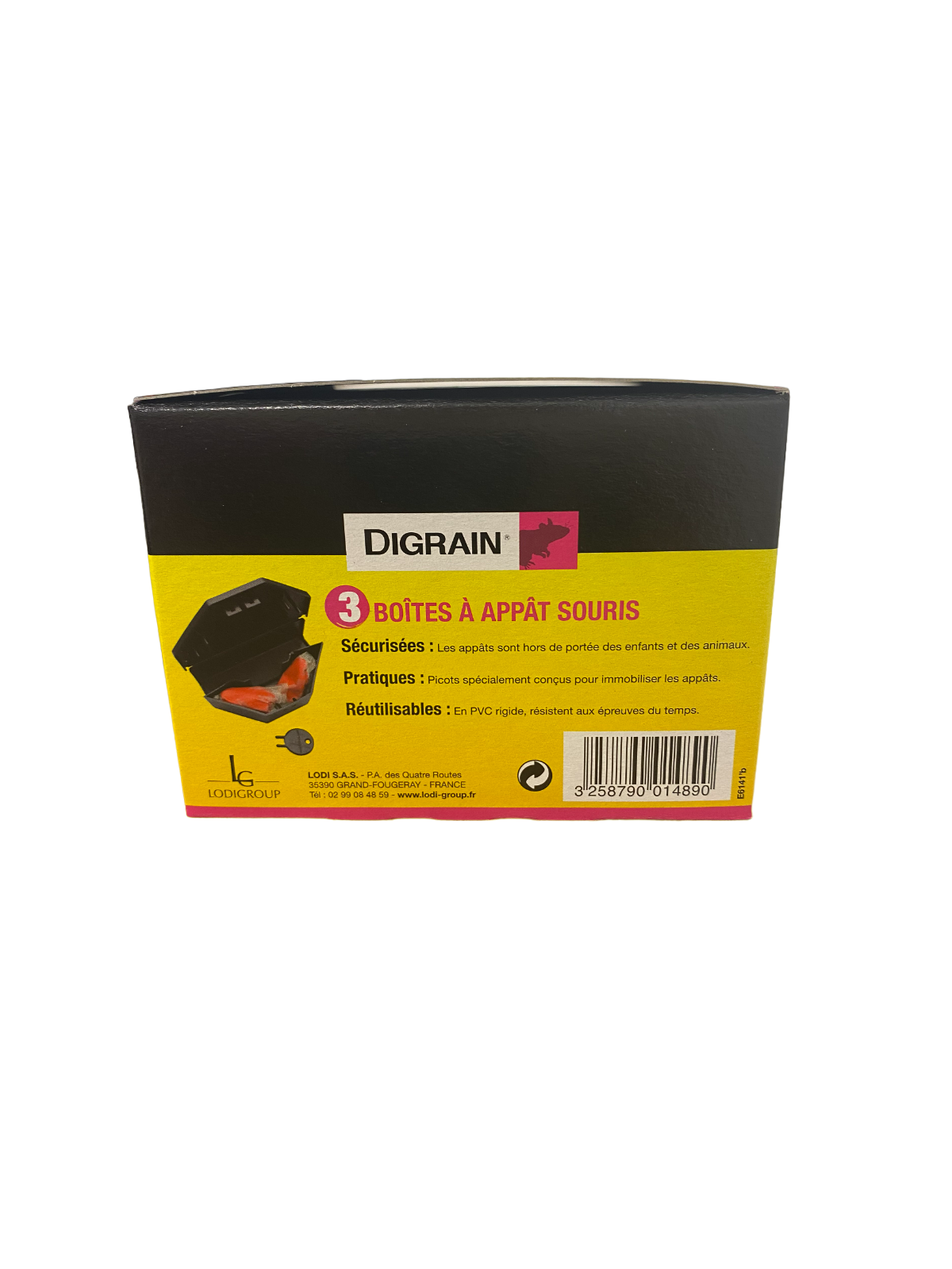Boîte appât souris x3 - DIGRAIN R7048