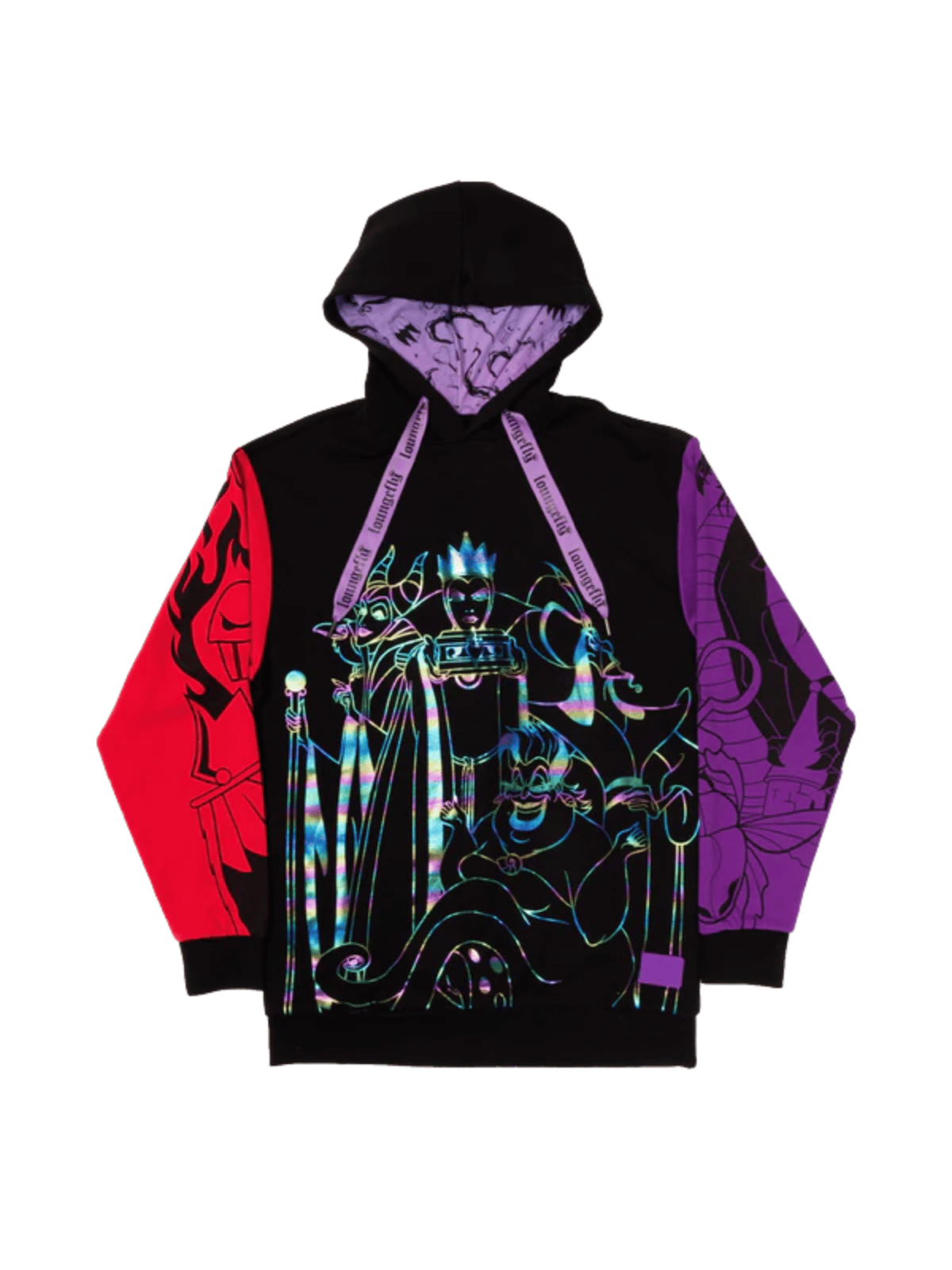 Sweat à capuche Villain Colour Block Disney LOUNGEFLY