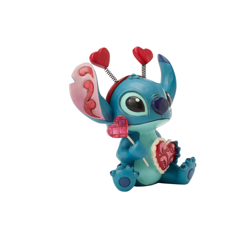 Figurine Stitch valentine sucker pour l'amour - Disney Traditions 6017849