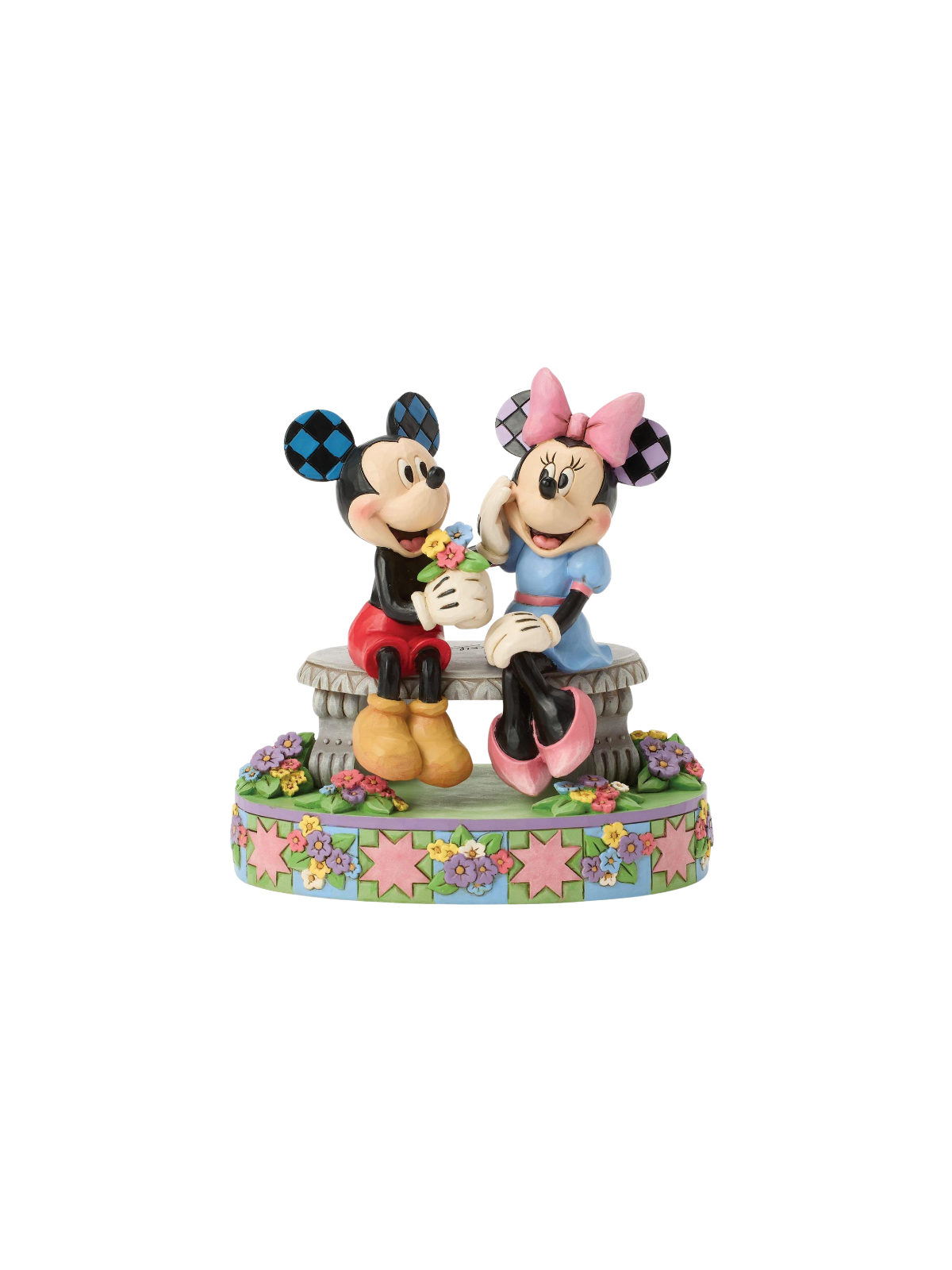 Figurine Mickey et Minnie sur un banc - Disney Traditions 6017845