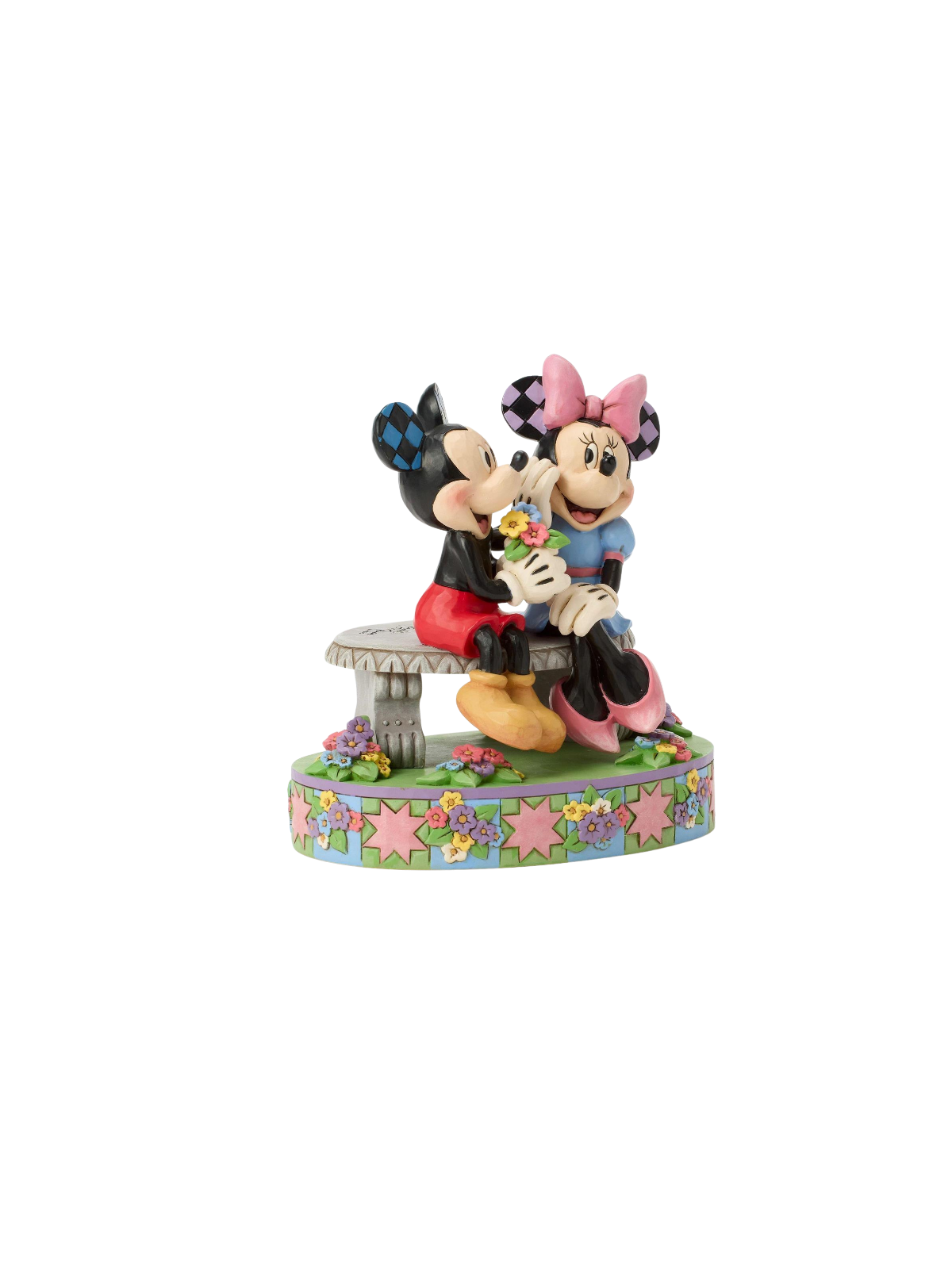 Figurine Mickey et Minnie sur un banc - Disney Traditions 6017845