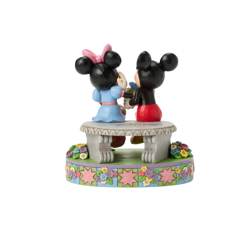 Figurine Mickey et Minnie sur un banc - Disney Traditions 6017845
