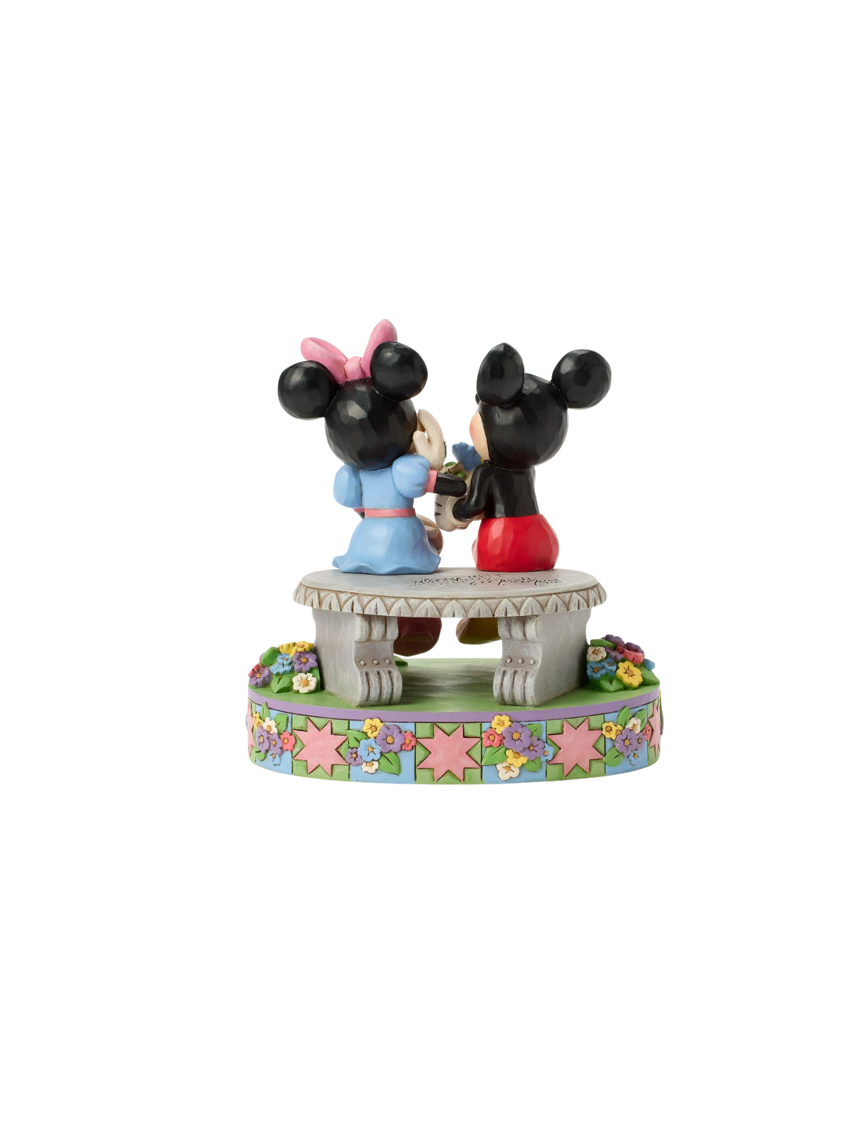 Figurine Mickey et Minnie sur un banc - Disney Traditions 6017845