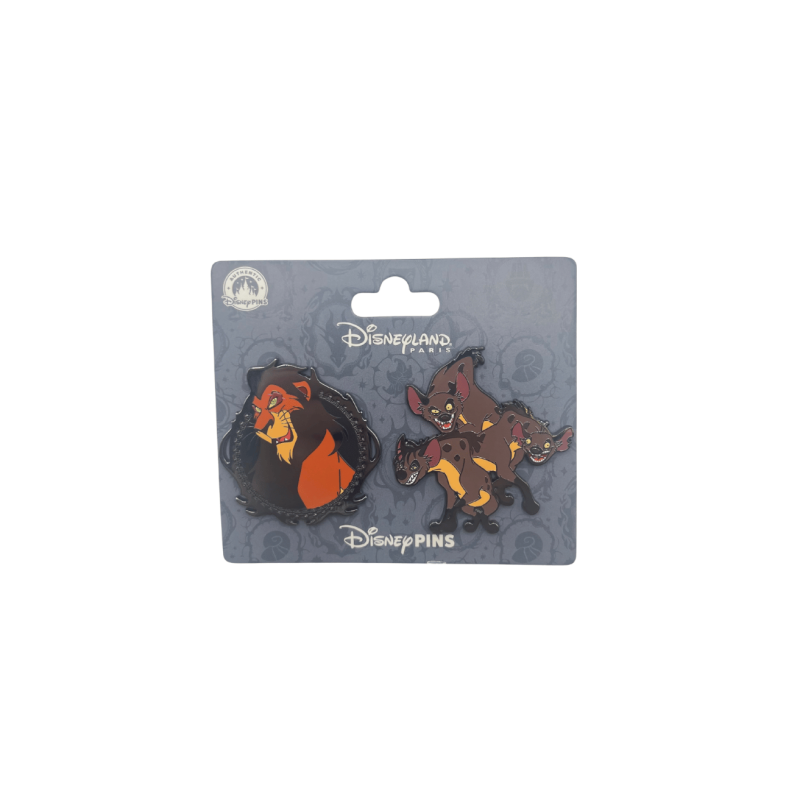 Pin's Set Villains Scar et les hyènes Le Roi Lion Disney