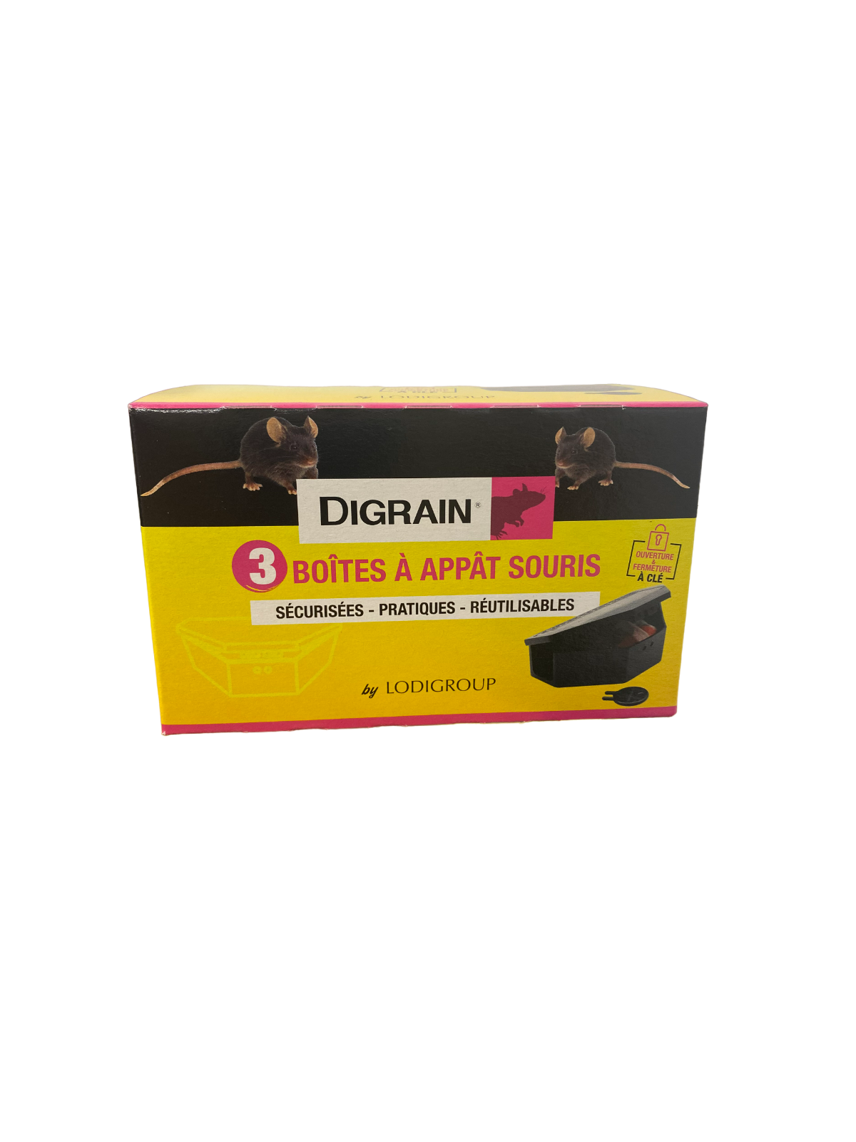 Boîte appât souris x3 - DIGRAIN R7048