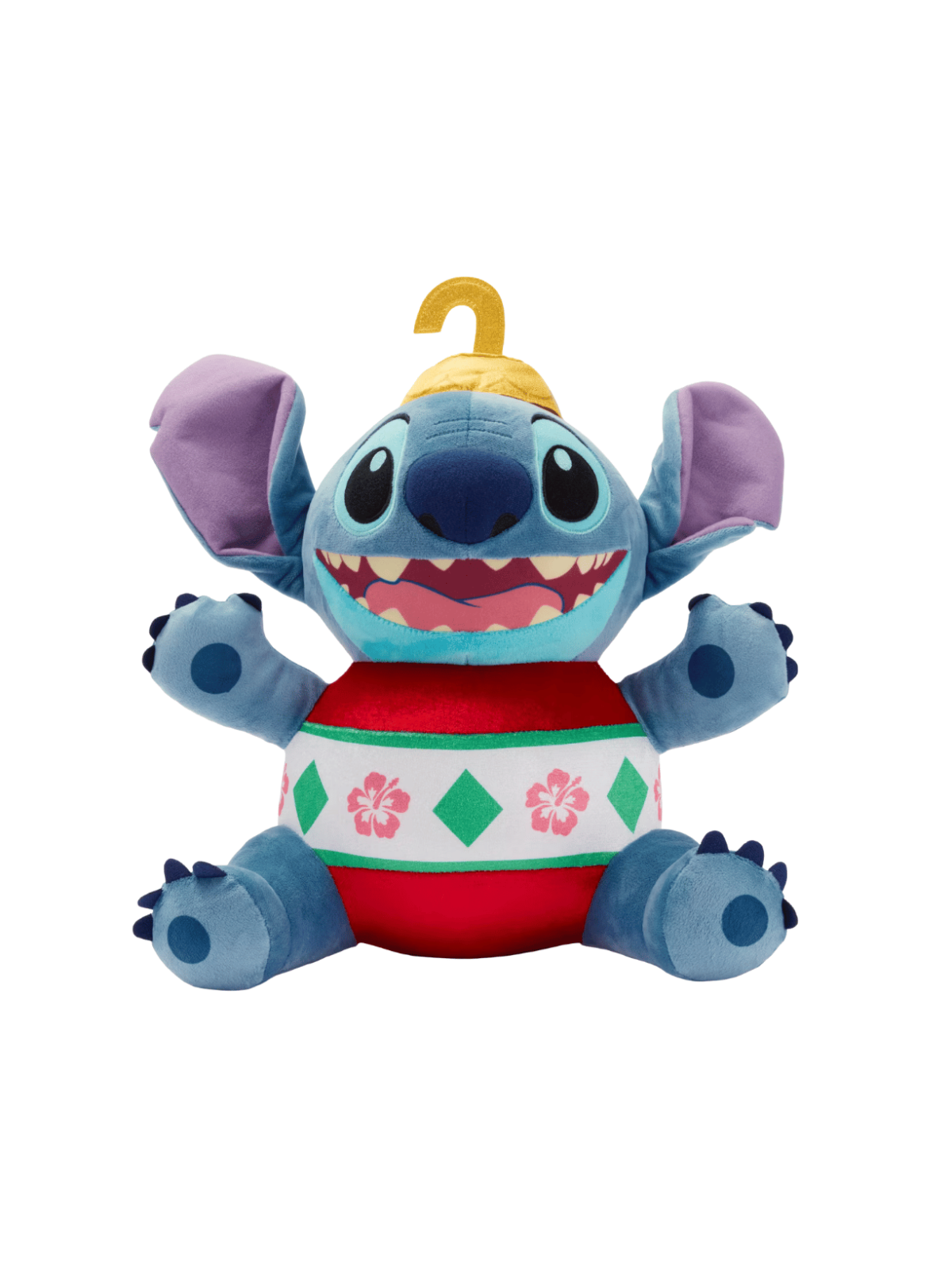 Peluche Stitch spéciale fêtes Noël Disney