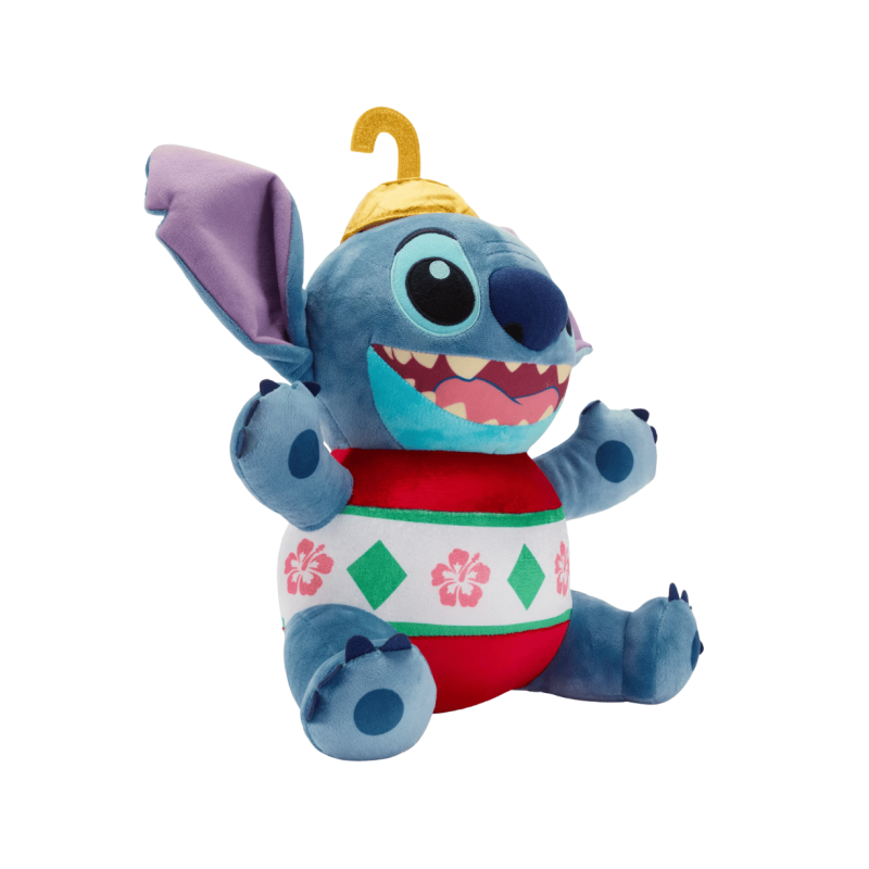 Peluche Stitch spéciale fêtes Noël Disney